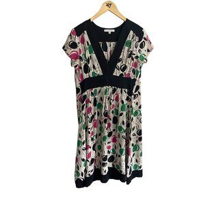 Anthropologie CoreyLynnCalter Womens 100% Silk Cherry Blossom Dress - 10